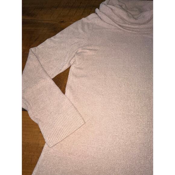 Barefoot Dreams CozyChic Ultra Lite Coastal Cowl Neck Tunic Sweater Womens Large - Picture 10 of 13